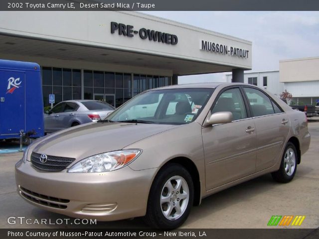 2002 Toyota Camry LE in Desert Sand Mica