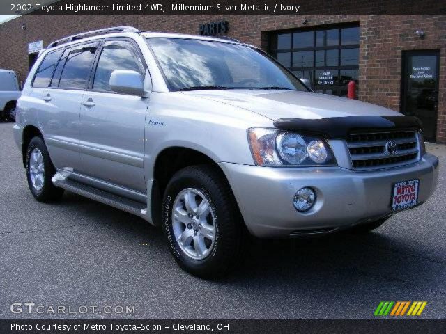 2002 Toyota Highlander Limited 4WD in Millennium Silver Metallic