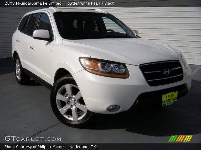 2008 Hyundai Santa Fe Limited in Powder White Pearl