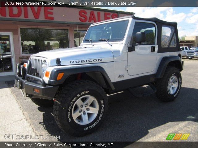 2003 Jeep Wrangler Rubicon 4x4 in Bright Silver Metallic