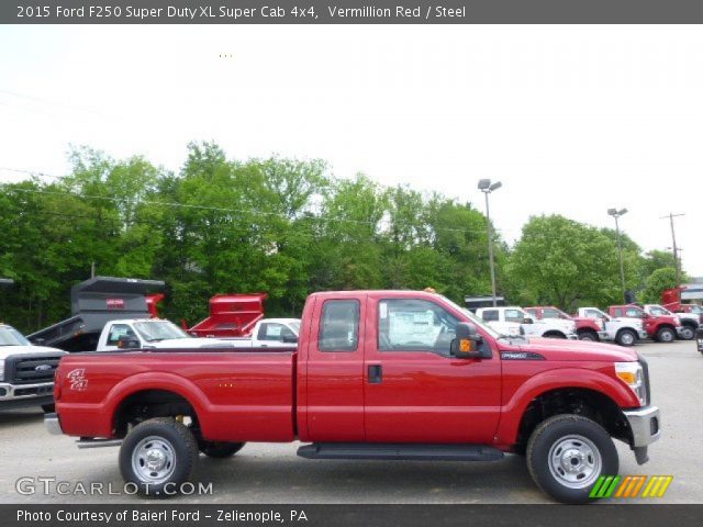 2015 Ford F250 Super Duty XL Super Cab 4x4 in Vermillion Red