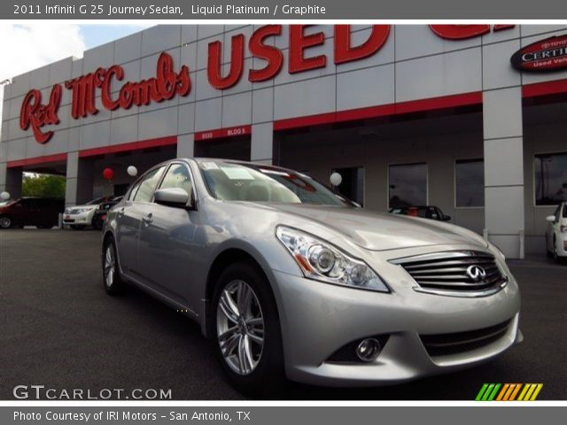 2011 Infiniti G 25 Journey Sedan in Liquid Platinum