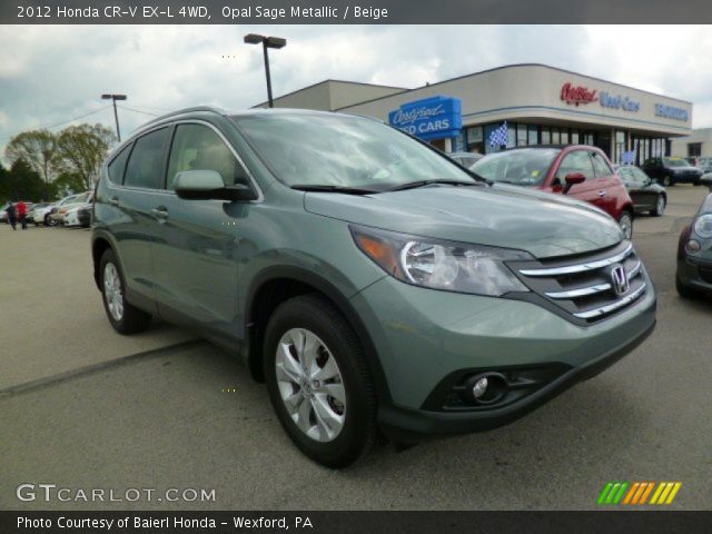 2012 Honda CR-V EX-L 4WD in Opal Sage Metallic