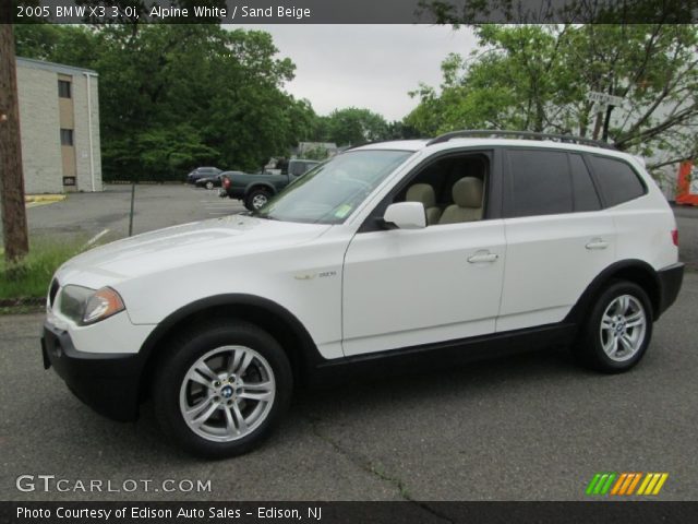 2005 BMW X3 3.0i in Alpine White