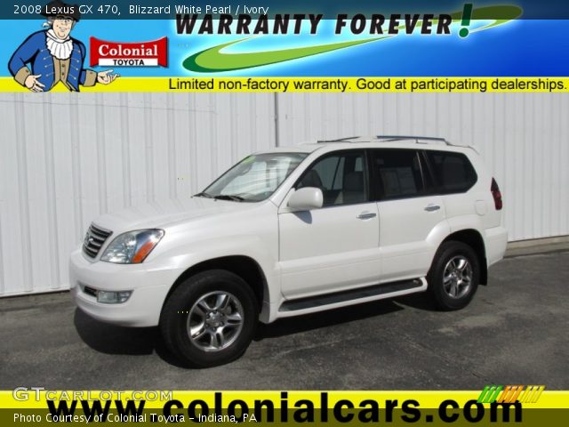 2008 Lexus GX 470 in Blizzard White Pearl