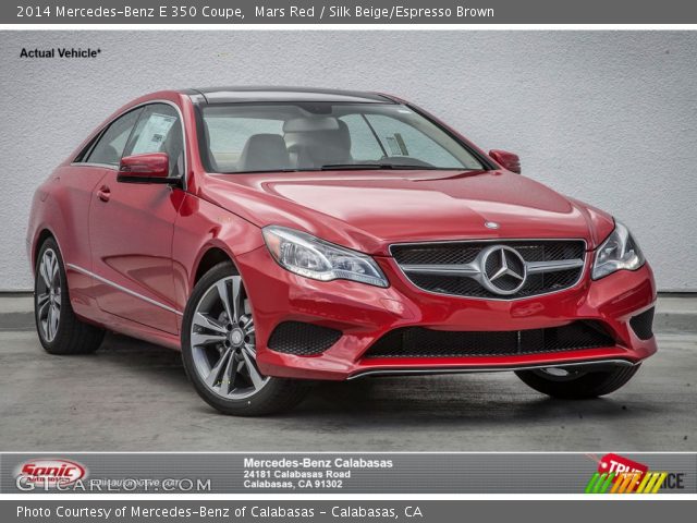 2014 Mercedes-Benz E 350 Coupe in Mars Red