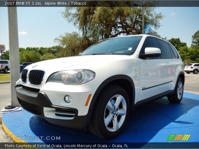 2007 BMW X5 3.0si in Alpine White