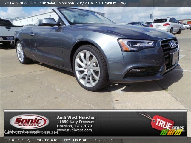 2014 Audi A5 2.0T Cabriolet in Monsoon Gray Metallic