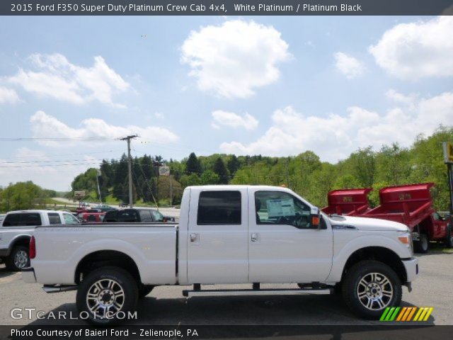 2015 Ford F350 Super Duty Platinum Crew Cab 4x4 in White Platinum