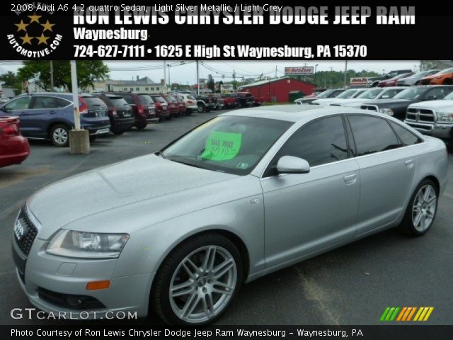 2008 Audi A6 4.2 quattro Sedan in Light Silver Metallic