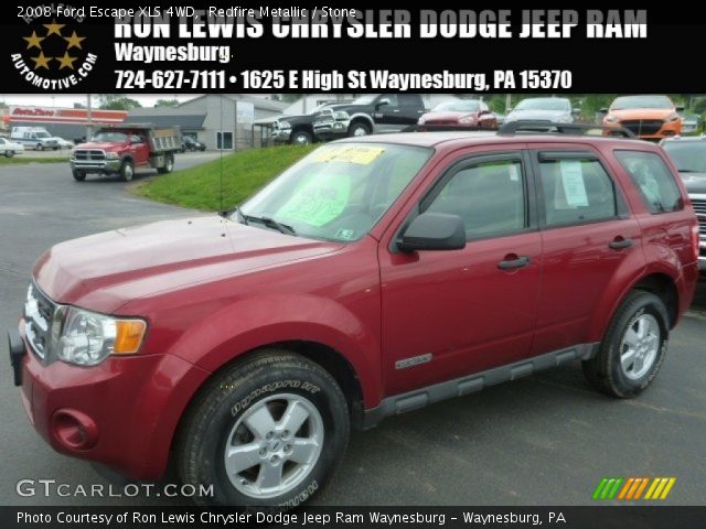 2008 Ford Escape XLS 4WD in Redfire Metallic