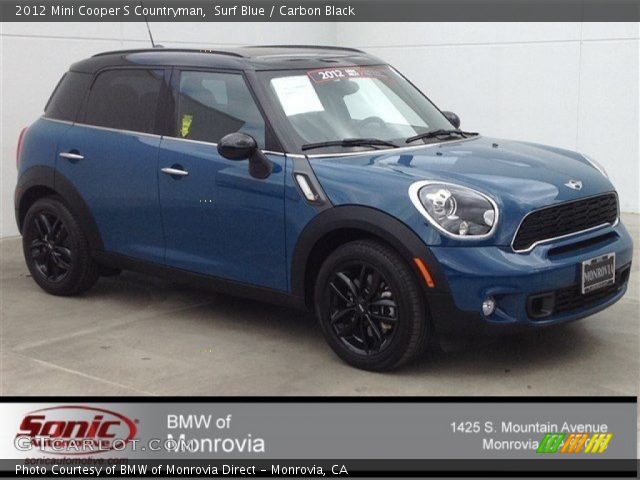 2012 Mini Cooper S Countryman in Surf Blue