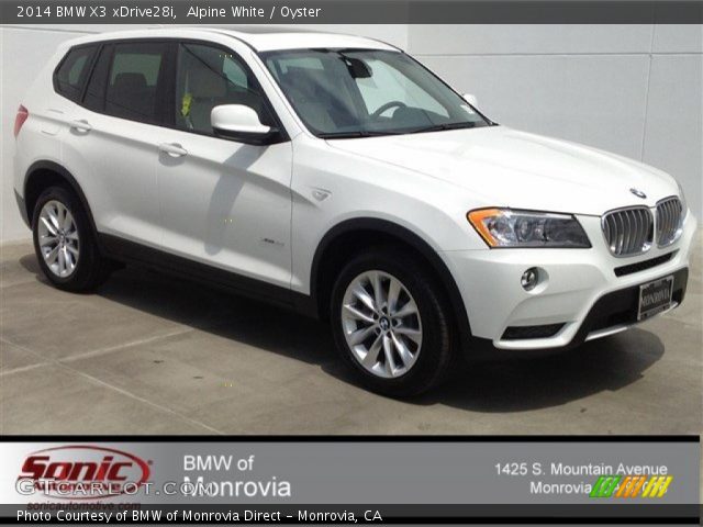 2014 BMW X3 xDrive28i in Alpine White