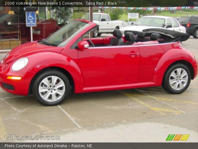 2008 Volkswagen New Beetle S Convertible in Salsa Red