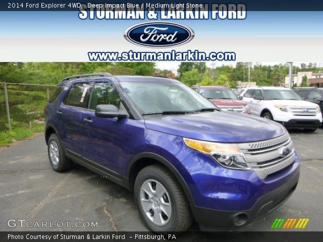 2014 Ford Explorer 4WD in Deep Impact Blue