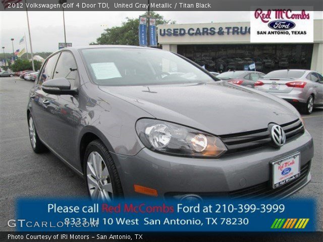 2012 Volkswagen Golf 4 Door TDI in United Gray Metallic