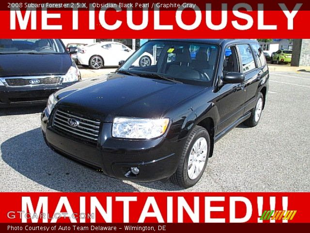 2008 Subaru Forester 2.5 X in Obsidian Black Pearl