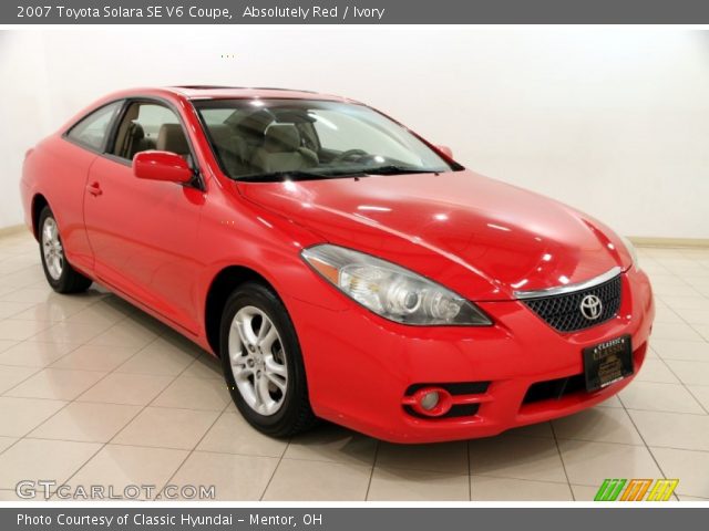 2007 Toyota Solara SE V6 Coupe in Absolutely Red