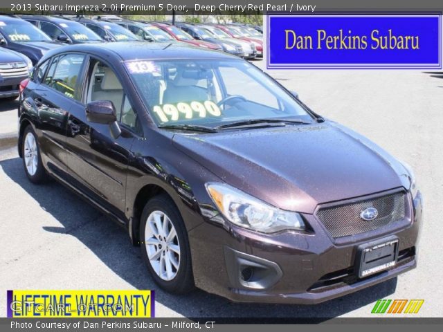 2013 Subaru Impreza 2.0i Premium 5 Door in Deep Cherry Red Pearl