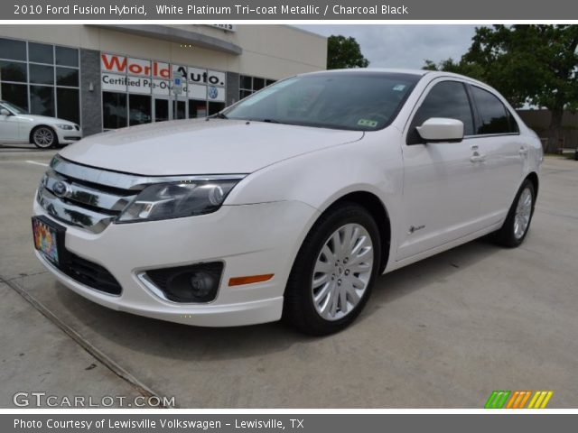 2010 Ford Fusion Hybrid in White Platinum Tri-coat Metallic