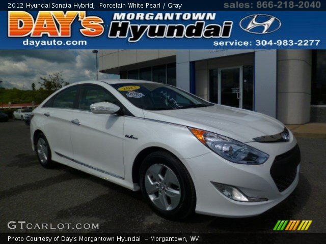 2012 Hyundai Sonata Hybrid in Porcelain White Pearl