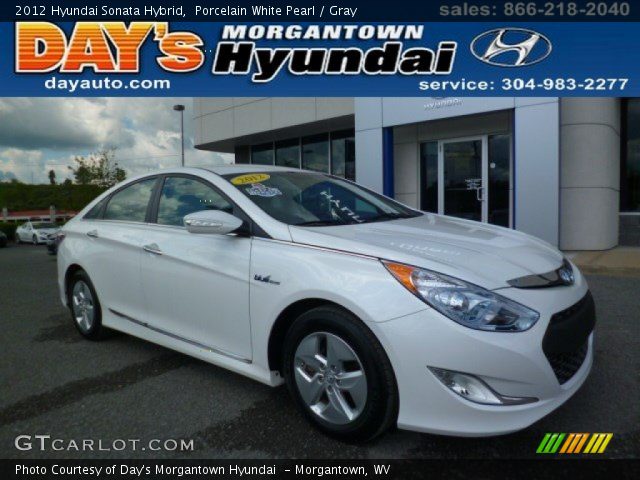 2012 Hyundai Sonata Hybrid in Porcelain White Pearl