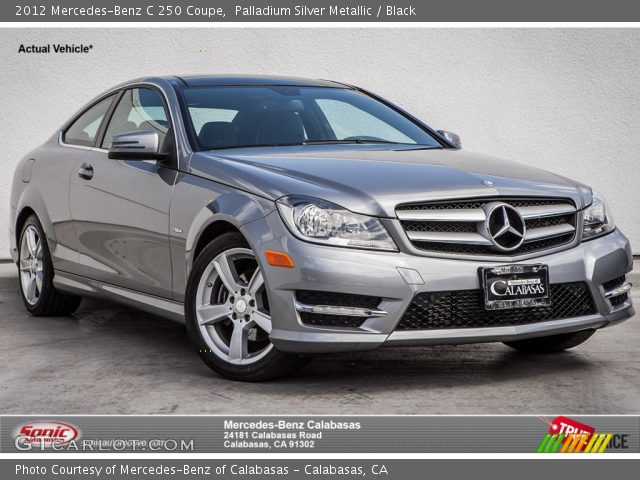 2012 Mercedes-Benz C 250 Coupe in Palladium Silver Metallic