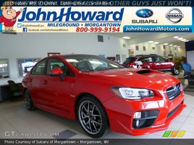 2015 Subaru WRX STI Limited in Lightning Red