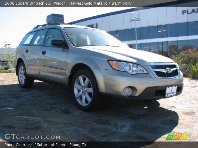 2008 Subaru Outback 2.5i Wagon in Harvest Gold Metallic