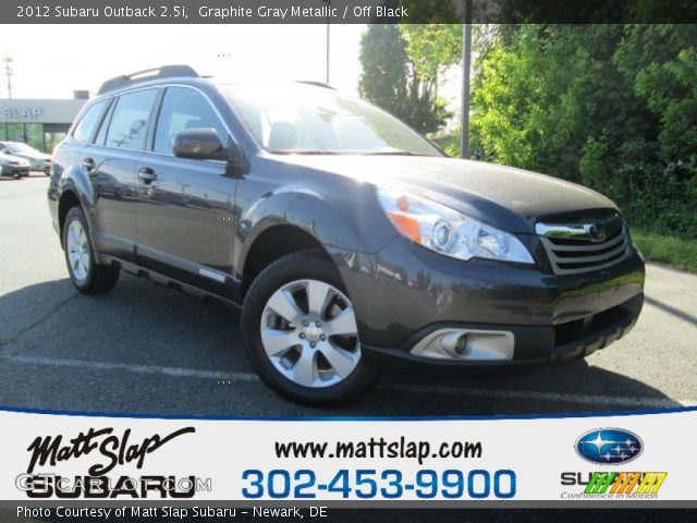 2012 Subaru Outback 2.5i in Graphite Gray Metallic