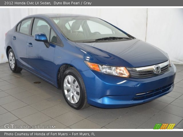 2012 Honda Civic LX Sedan in Dyno Blue Pearl