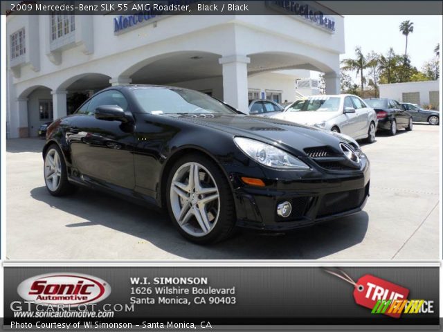 2009 Mercedes-Benz SLK 55 AMG Roadster in Black