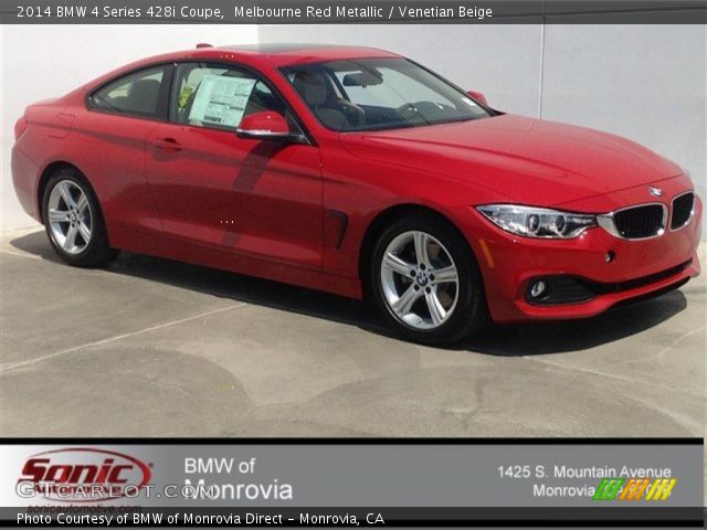 2014 BMW 4 Series 428i Coupe in Melbourne Red Metallic