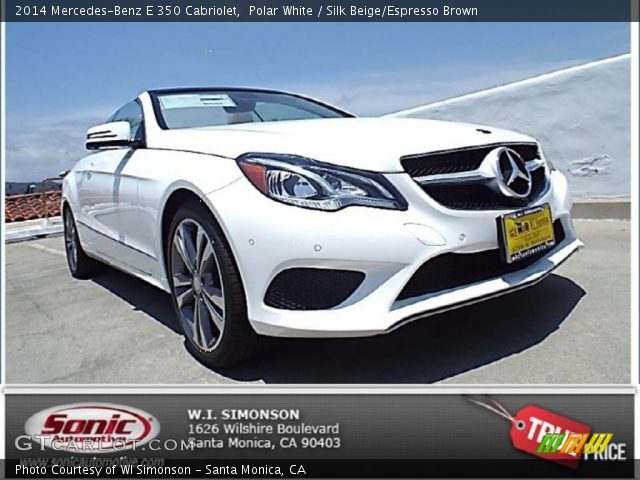 2014 Mercedes-Benz E 350 Cabriolet in Polar White