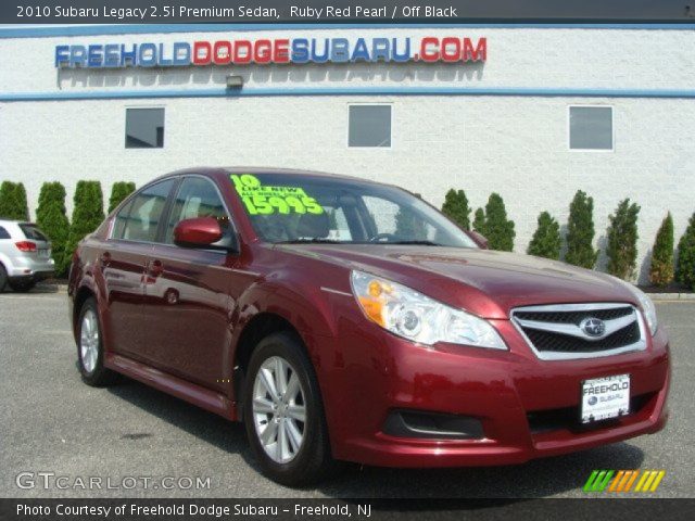 2010 Subaru Legacy 2.5i Premium Sedan in Ruby Red Pearl