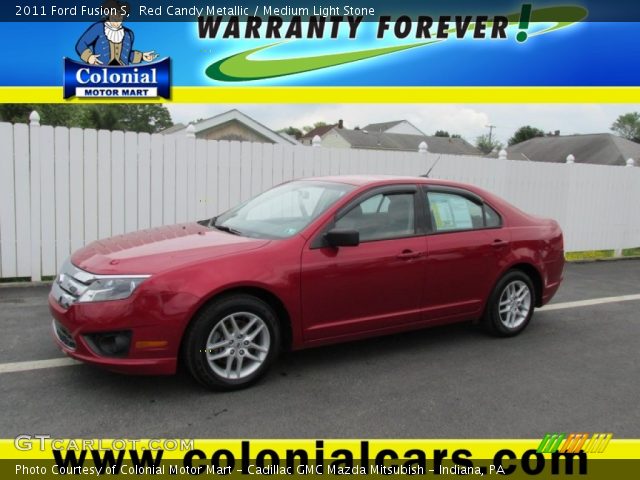 2011 Ford Fusion S in Red Candy Metallic