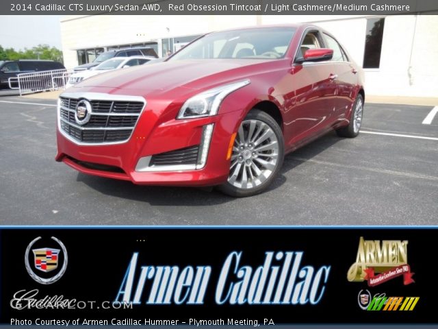 2014 Cadillac CTS Luxury Sedan AWD in Red Obsession Tintcoat