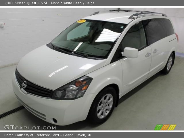 2007 Nissan Quest 3.5 SL in Nordic White Pearl