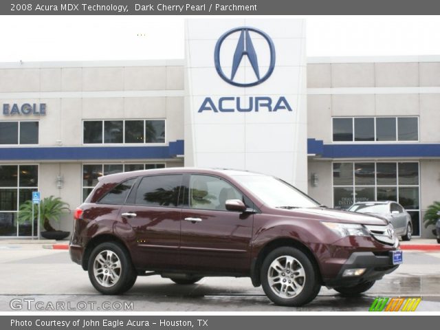 2008 Acura MDX Technology in Dark Cherry Pearl