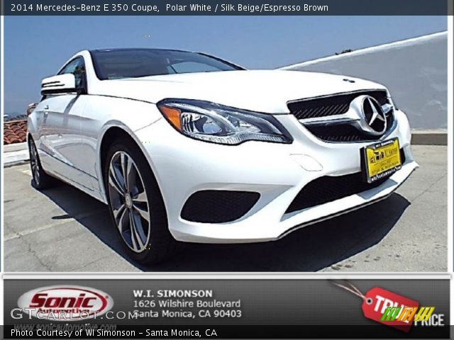 2014 Mercedes-Benz E 350 Coupe in Polar White