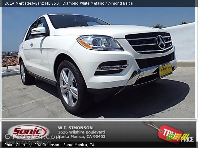 2014 Mercedes-Benz ML 350 in Diamond White Metallic