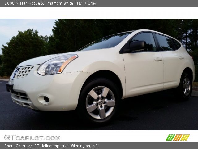 2008 Nissan Rogue S in Phantom White Pearl