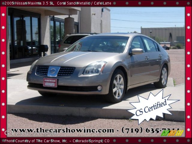 2005 Nissan Maxima 3.5 SL in Coral Sand Metallic