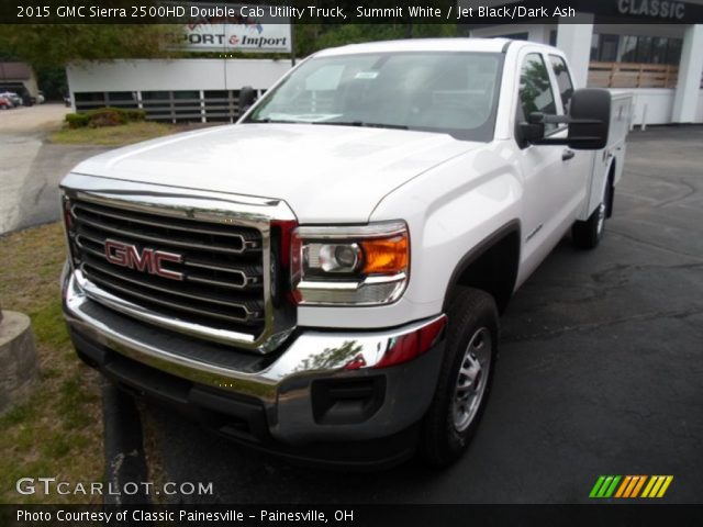 2015 GMC Sierra 2500HD Double Cab Utility Truck in Summit White