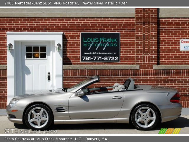 2003 Mercedes-Benz SL 55 AMG Roadster in Pewter Silver Metallic