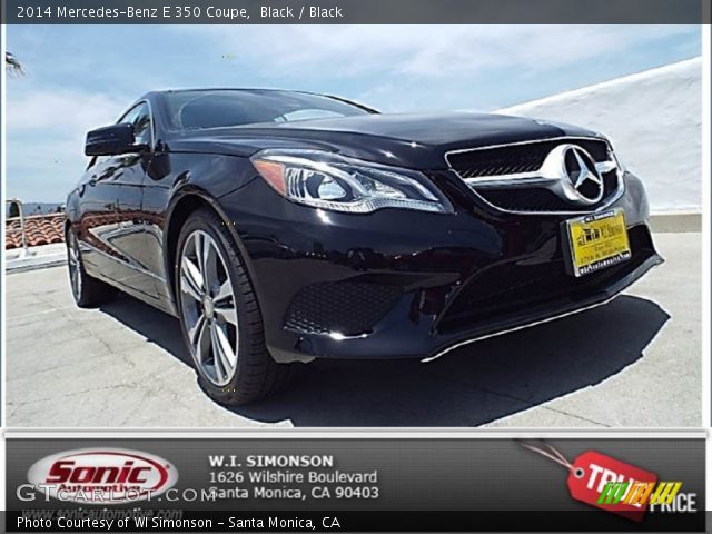 2014 Mercedes-Benz E 350 Coupe in Black