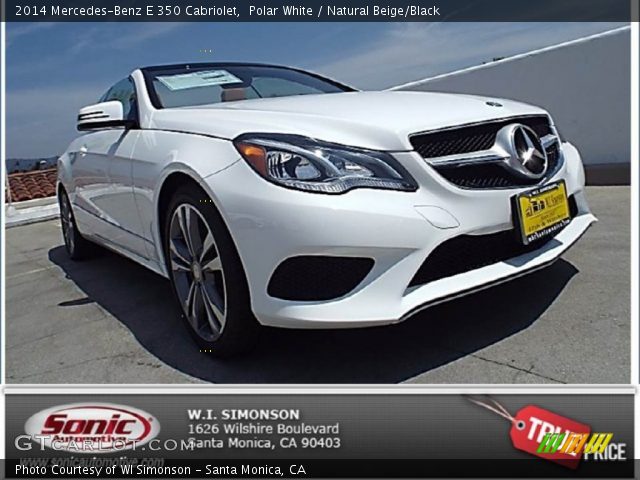 2014 Mercedes-Benz E 350 Cabriolet in Polar White