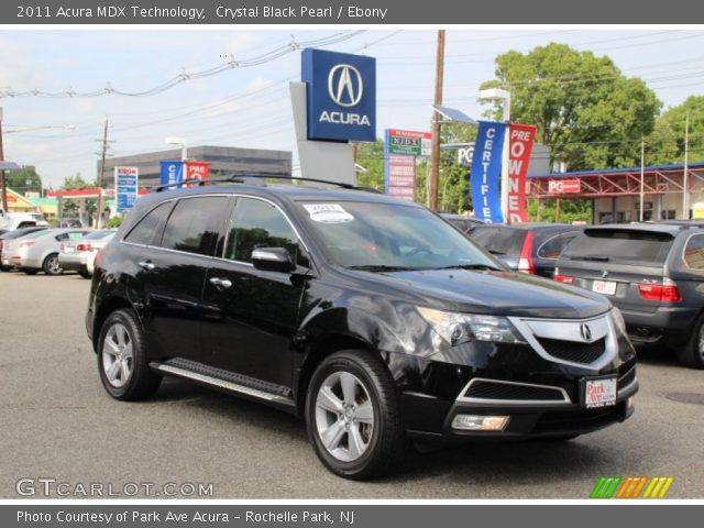2011 Acura MDX Technology in Crystal Black Pearl