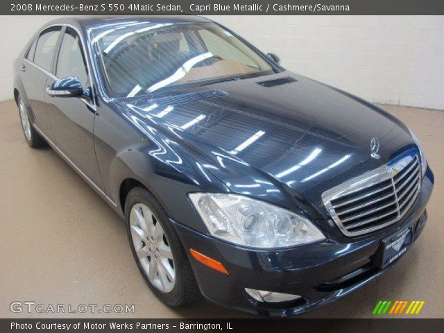 2008 Mercedes-Benz S 550 4Matic Sedan in Capri Blue Metallic