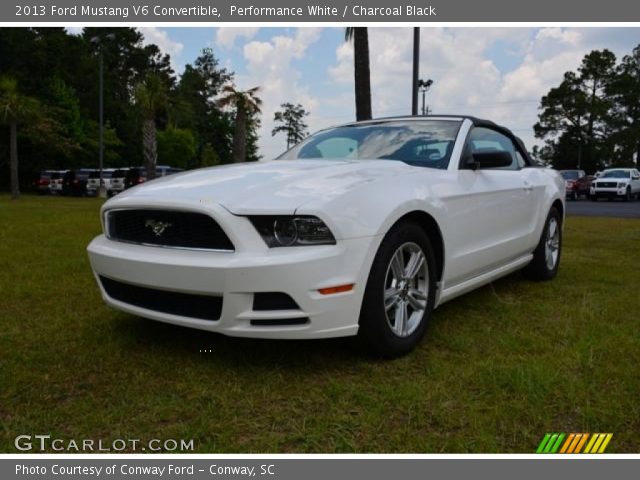 2013 Ford Mustang V6 Convertible in Performance White